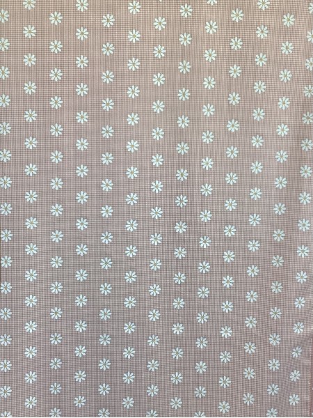 19965 Poly Cotton Daisy Coral Gingham