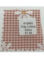 19965 Poly Cotton Daisy Coral Gingham