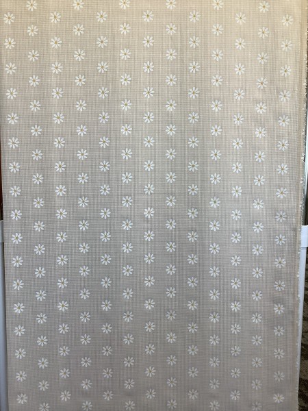 19966 Poly Cotton Daisy Tan Gingham