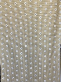 19967 Poly Cotton Daisy Yellow Gingham