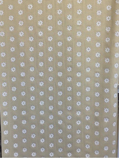 19967 Poly Cotton Daisy Yellow Gingham