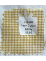 19967 Poly Cotton Daisy Yellow Gingham