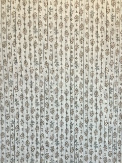 20001 Poly Cotton Cream Floral Stripe