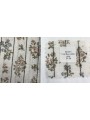 20001 Poly Cotton Cream Floral Stripe