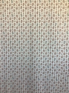 20002 Poly Cotton Red Stripe Floral
