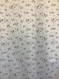 20087 Cotton Linen Cream Brown Floral