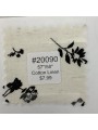 20090 Cotton Linen Cream Black Floral