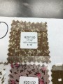 20130 100% Polyester Taupe Floral