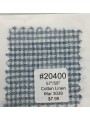 20400 Cotton Linen Mar 3039 Blue Check