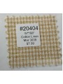 20404 Cotton Linen Mar 3039 Gold Check