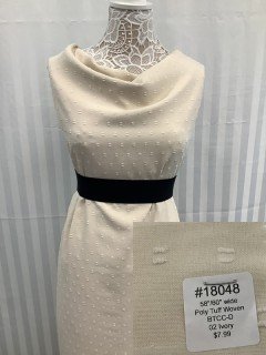 18048 Poly Tuff Woven Ivory