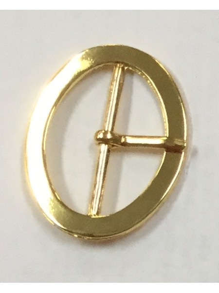 Oval Buckle 189 1 1/4 Shiny Gold