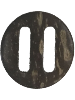 Marbled Oval Two-Slot Buckle 1"