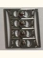 Studded Metal Clasp 2"