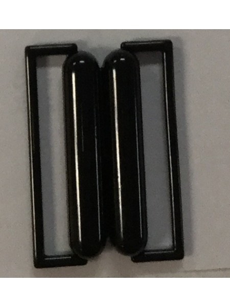 Buckle 199 1.5" Black Metal Clasp