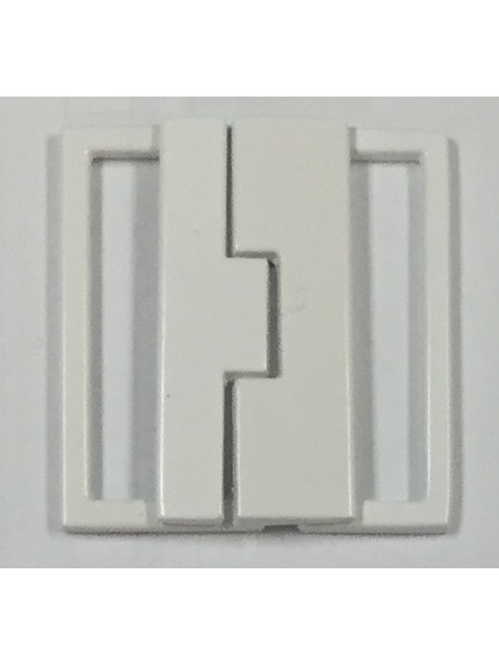 Buckle 208 1.5" White Metal Clasp