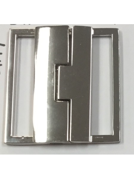 Buckle 213 2.5" Silver Metal Clasp
