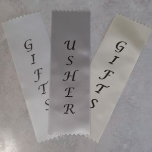 Usher or Gift Ribbons