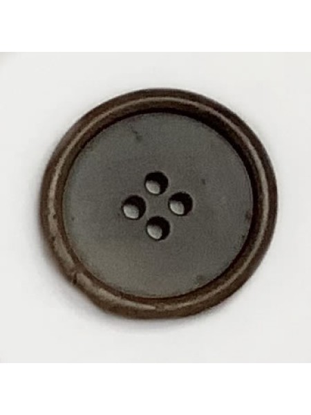1495 Wooden Button Brown