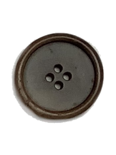1495 Wooden Button Brown