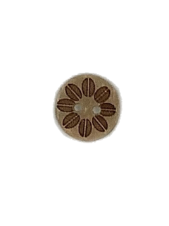 1500 Wooden Button Brown