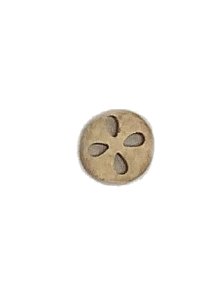 1501 Wooden Button Light Brown