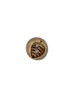 1504 Wooden Button Brown