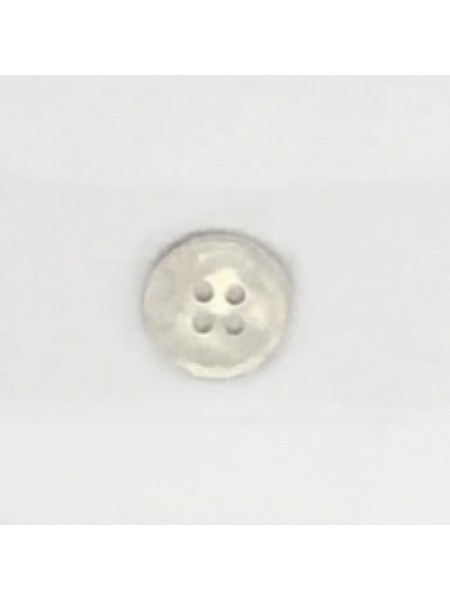 1512 Plastic Button White