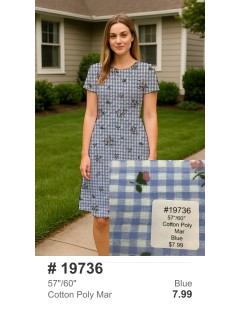 19736 Cotton Poly Mar Blue