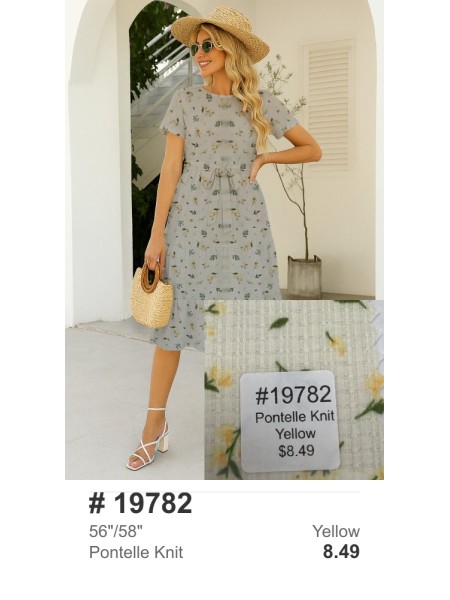 19782 Pontelle Knit  Yellow