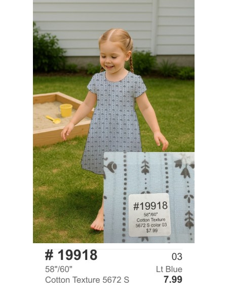 19918 Cotton Texture 5672 Lt Blue