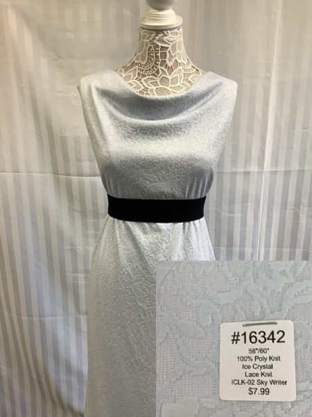 16342 Ice Crystal Lace Knit Sky Writer