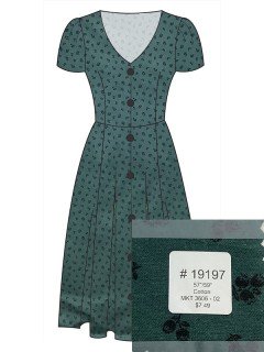 19197 MKT 3606 - 02 Green Floral