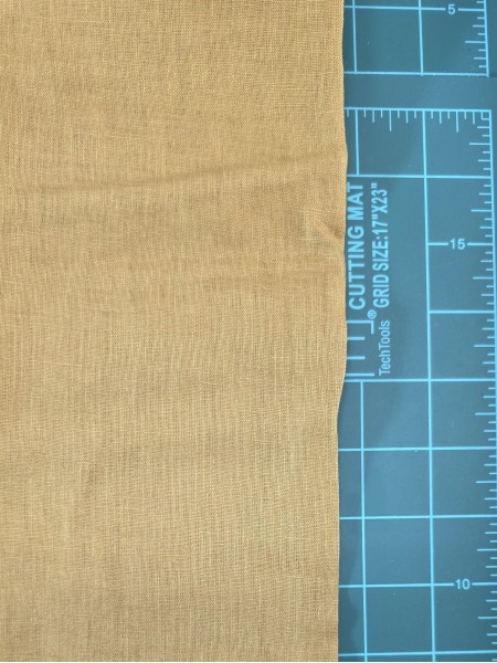 20180 100% Washed Linen Golden Rod/DK Green Gold