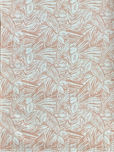 18841 Cotton Rayon Spandex Terra Leaves