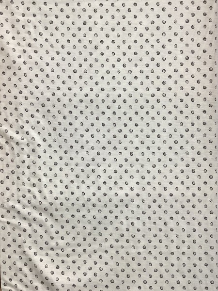 18875 Cotton Rayon Dotted Ivory