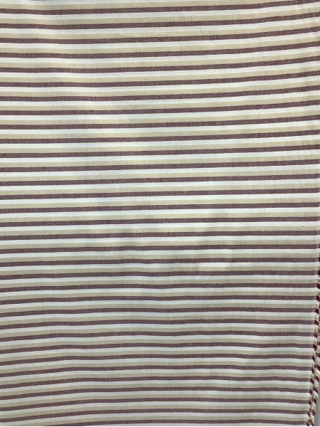 19264 Cotton Linen Tan Burgundy