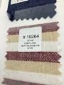 19264 Cotton Linen Tan Burgundy