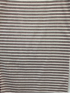 19266 Cotton Linen Black Burgundy