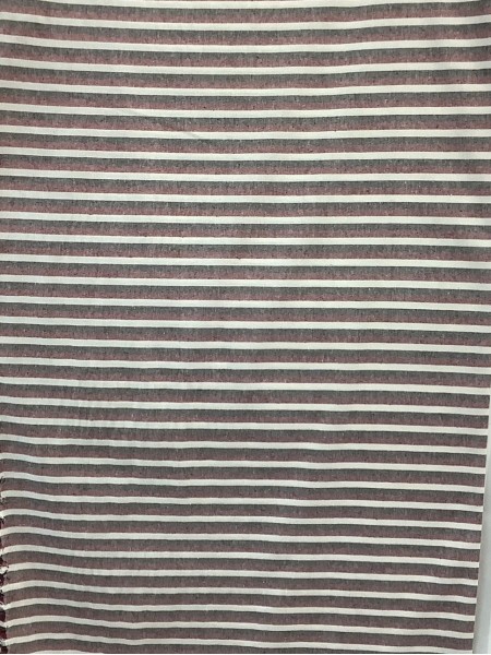 19266 Cotton Linen Black Burgundy