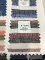 19266 Cotton Linen Black Burgundy