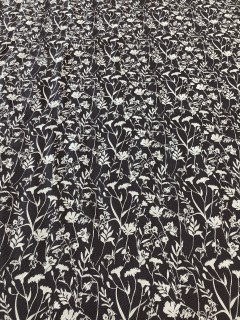 19273 Cotton Denim Black and White