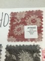 19440 Linen/Cotton Blend Burgundy/Tan