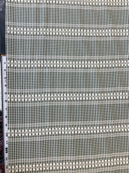 19652 Poly Rayon Gingham Black and White