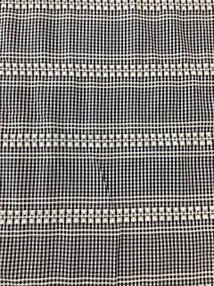 19653 Poly Rayon Gingham Black and White