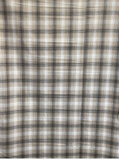 20136 100% Cotton Woven Plaid Tan 20136 100% Cotton Woven Plaid Tan