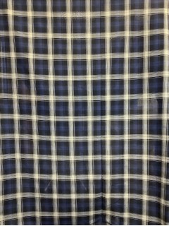 20137 100% Cotton Market Plaid Black Blue 20137 100% Cotton Market Plaid Black Blue