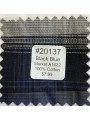 20137 100% Cotton Market Plaid Black Blue