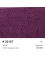 20187 100% Washed linen Eggplant