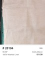 20194 100% washed linen Dusty Mauve